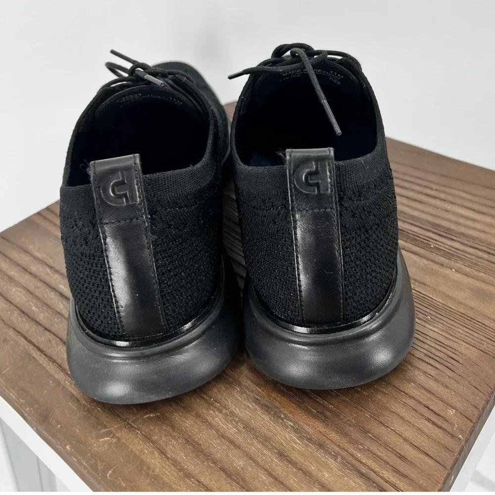 Cole Haan 2.Zerogrand Stitchlite Wingtip Oxford Black Knit Mens 11 NWT